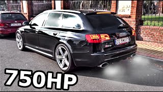 750 HP Audi RS6 Avant C6 LOUD SOUND \u0026 START UP