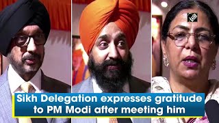 Sikh Delegation expresses gratitude to PM Modi after meeting him