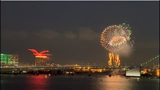 新感覚東京台場海浜公園花火大会～日本初＂末来型花火エンターテイメント＂、无人機➕花火共演的末来型花火表演大会#日本  #vlog #花火#台場#ドローン