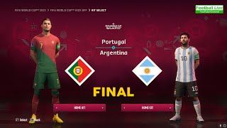FIFA 23 | Portugal vs. Argentina | FIFA World Cup Final 2022 Qatar | Messi vs Ronaldo - Gameplay PC