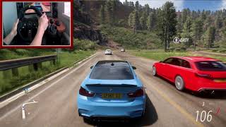BMW M4 - Forza Horizon 5 | Logitech g920 gameplay