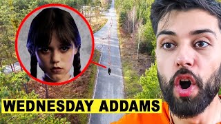 WEDNESDAY ADDAMS DRONE KAMERASINA YAKALANDI ! (Şok Olacaksınız)