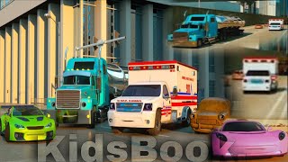 Ross the Race Car And Florence the Ambulance- Real City Heroes | @Kidsbook2