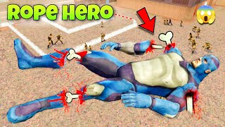 I Broked 206 Bones Of Rope Hero || Gta 5 Gameplay