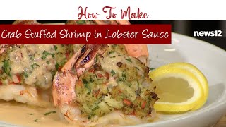 Crab-Stuffed Shrimp Drenched in Lobster Sauce – The Ultimate Seafood Indulgence!  🤤🦀🦐