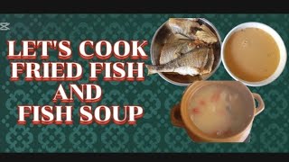 LET'S COOK FRIED FISH AND FISH SOUP/AMS #asmr #asmrvideo #satisfying #trending #cooking #food