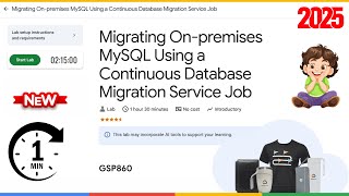 Migrating On-premises MySQL Using a Continuous Database Migration Service Job | GSP860