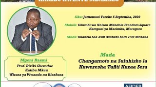 LIVE: Mdahalo mkubwa juu ya changamoto na suluhisho la kuwezesha tafiti kuzaa sera