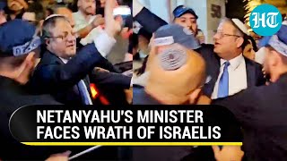 Angry Israelis Storm Netanyahu Minister Ben-Gvir's Car As Protest For Hostages Turns Violent | Watch