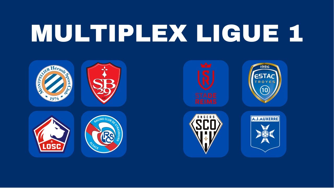 🔴 MULTIPLEX LIGUE 1 🔴 LILLE - STRASBOURG, MHSC - BREST, ANGERS ...