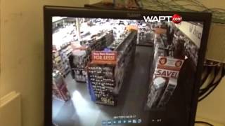 Burglar uses creative means to break into store