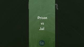 Prison vs. Jail 🏢🚨 What’s the Difference? by English explained #difference #meaning #explained #tips