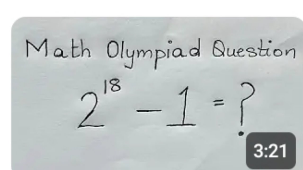 Olympiad Maths Tricks Youtube