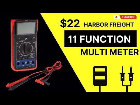 11 Function Digital Multimeter With Audible Continuity
