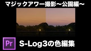 マジックアワー撮影 〜公園編〜 S-Log3の色編集【SONY FS7】