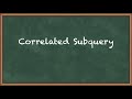 Correlated Subquery-Data Base Management System-Hindi