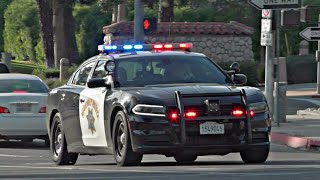 California Highway Patrol Responding Code 3 *CHP Yelp Siren*