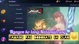 Mir4 Clan Donation, Pano ang tamang pagdodonate sa Clan?