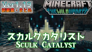 【統合版マイクラ】Ver1.19 ～スカルクカタリストについて～ ワイルドアップデート・新要素の紹介【Switch/Win10/PE/PS4/Xbox】