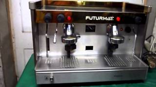 Futurmat 2 Group Espresso machine Test and Use Function