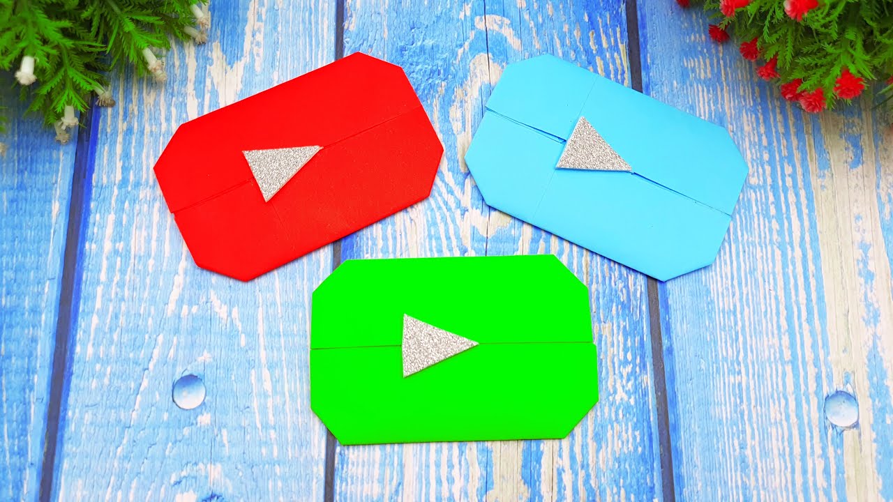 Easy Icon Origami Origami Play Button Handmade Paper