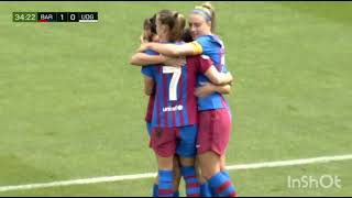 Barcelona Femeni vs UD Granadilla Tenerife Sur Women 5-0 Highlights 2021