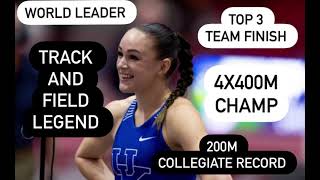 Abby Steiner shines at 2022 Women’s outdoor track and field championship 200m record 4x400m champ