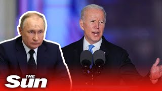 Biden unscripted reckless comment about 'ousting Vladimir Putin' sparks chaos