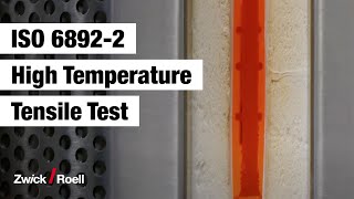 High Temperature Tensile Test to ISO 6892-2 Method A1 with Closed Loop Strain Rate Control