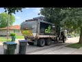 advanced disposal ➡️ gfl cng peterbilt 320 mcneilus m a garbage truck on recycling