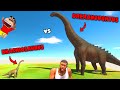 BRACHIOSAURUS vs DREADNOUGHTUS in Animal Revolt Battle Simulator with SHINCHAN and CHOP