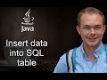 Java PostgreSQL Database - 03 Insert data into table