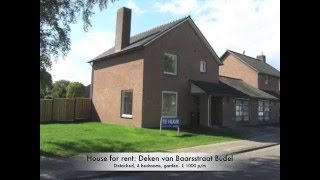 Detached house for rent at the Deken van Baarsstraat in Budel