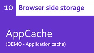AppCache tutorials - manifest (DEMO)