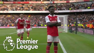 Bukayo Saka puts Arsenal back in front just before half | Premier League | NBC Sports
