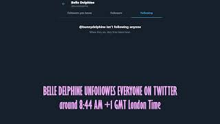 Belle Delphine NEWS | She unfollows everyone on Twitter