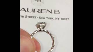 1.75 Cushion Cut Diamond Engagement Ring