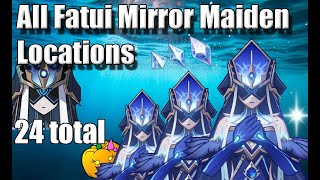 All Fatui Mirror Maiden Locations 24 total - Genshin Impact 2.2