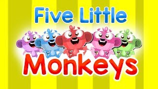 Five Little Monkeys | Nursery Rhymes Kids & Baby Songs