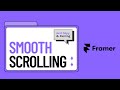 Smooth Scrolling Effect Using Framer | 1 Minute Challenge!