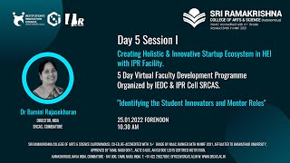 Identifying the Student Innovators and Mentor Roles | Day 5 - Session 1 | SRCAS