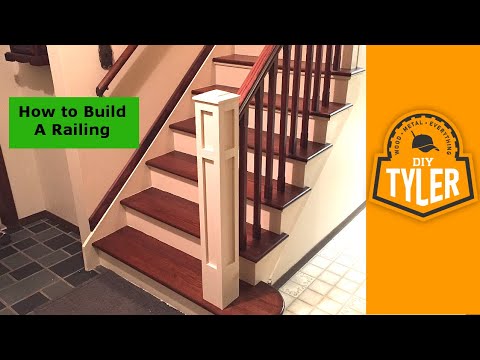 How to build a Railing for a Staircase 018 How to build a Railing for a Staircase 018