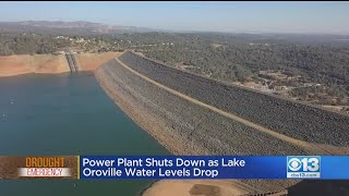 Power Plant Shuts Down As Lake Oroville Water Levels Drop