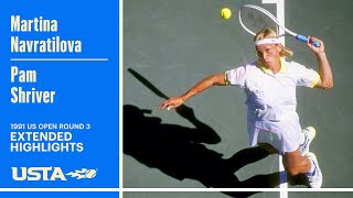 Martina Navratilova vs Pam Shriver Extended Highlights | 1991 US Open Round 3