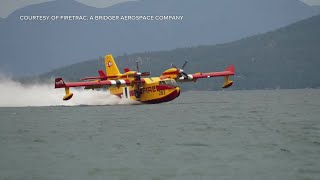 Bridger Aerospace Super Scoopers on their way to Canada to help fight wildfires