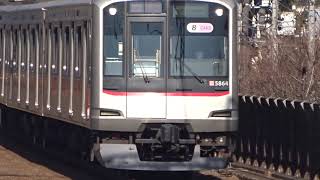 東急東横線5050系5164F急行元町・中華街行き多摩川駅到着