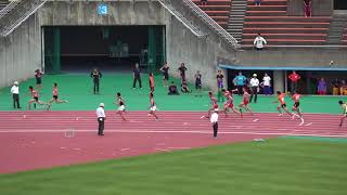 男4x100mR 予4組 全国高校福岡県予選