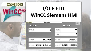 INPUT AND OUTPUT FIELD WinCC Siemens HMI