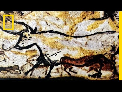 How do the cave paintings in Africa compare to cave paintings in other parts of the world?