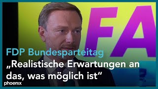 FDP Parteitag: Gespräch mit dem Bundesvorsitzenden  Christian Lindner